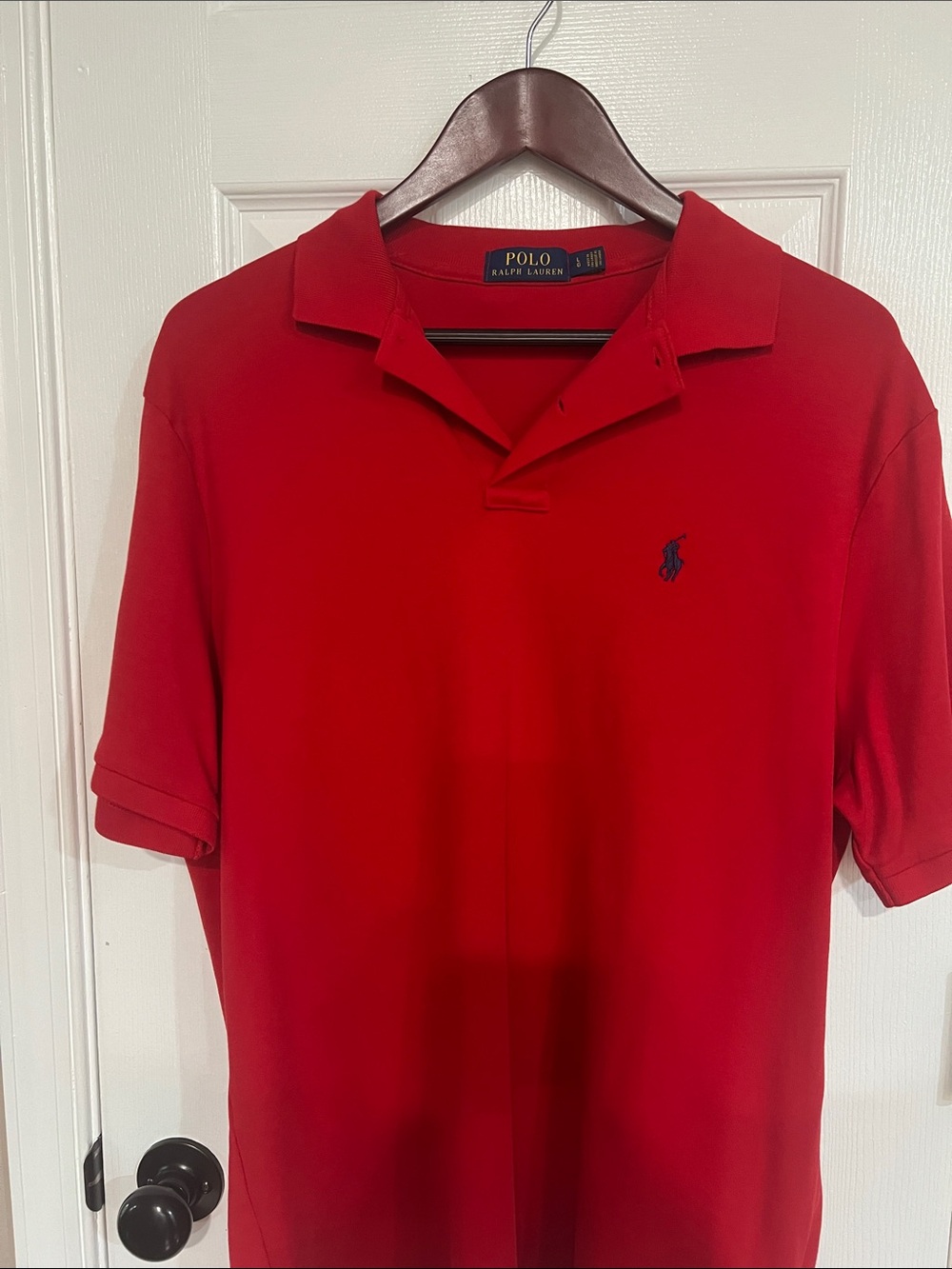 Polo by Ralph Lauren Red Short-Sleeve Polo with Navy Pony